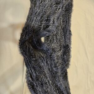 Annabelle Charcoal Faux Fur Wrap